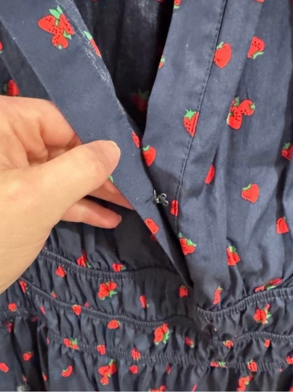 Anthropologie Mini Somerset Dress Strawberry Print Size Small - Picture 6 of 7